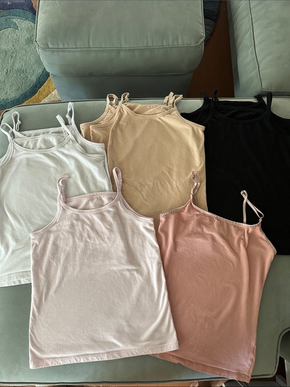 Lot of 8 Girl’s Wonder Nation Camisoles size L (10/12)